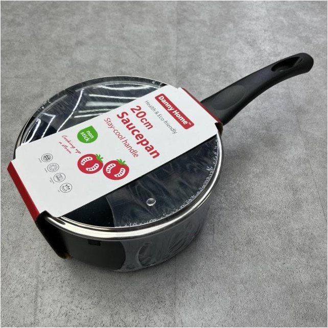 Petite casserole + couvercle en aluminium antiadhésif Danny Home